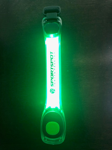 green cycling led glow armbands