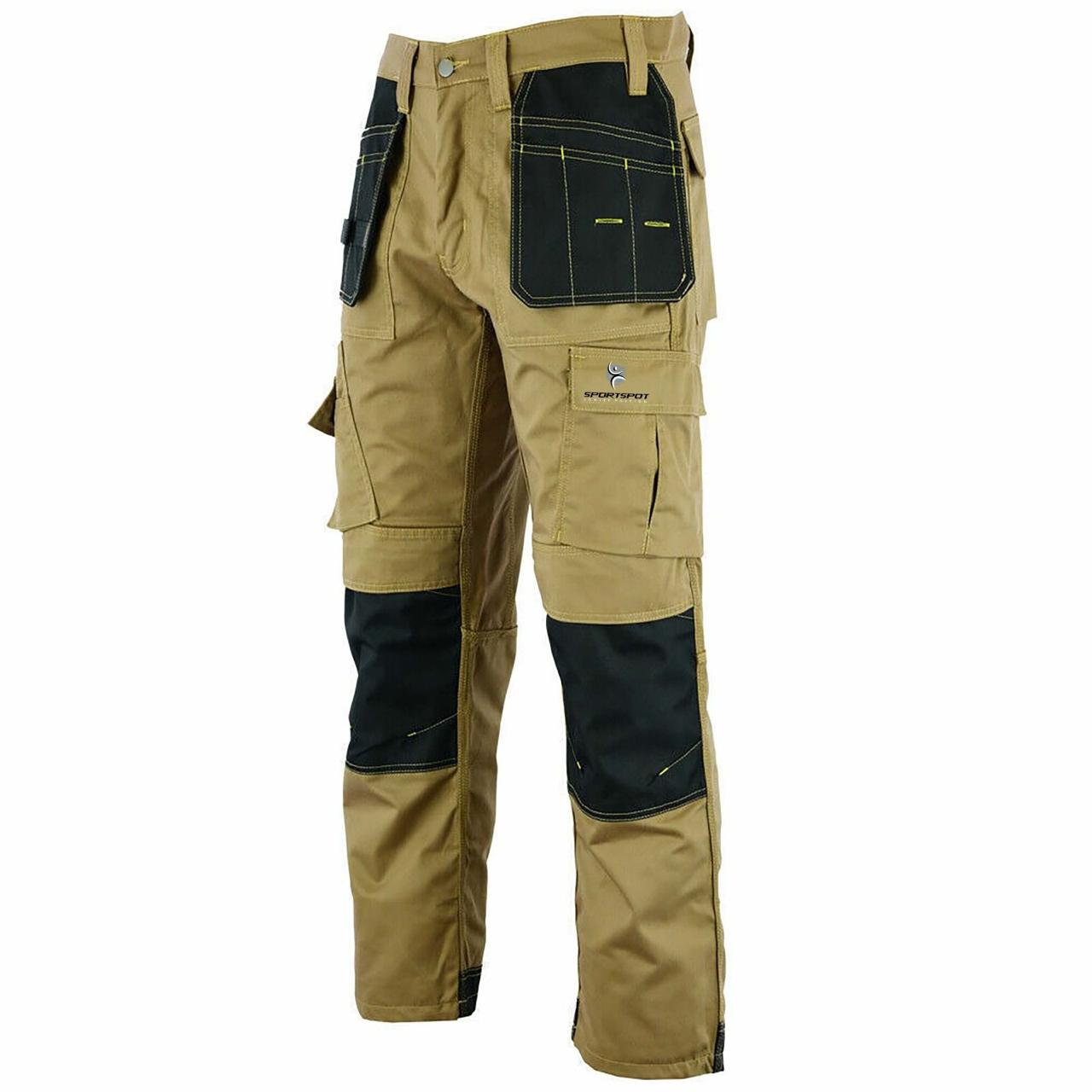 Urban Tactical Cargo Work Pants for Men - Heavy-Duty Knee Pads and Multiple Pockets