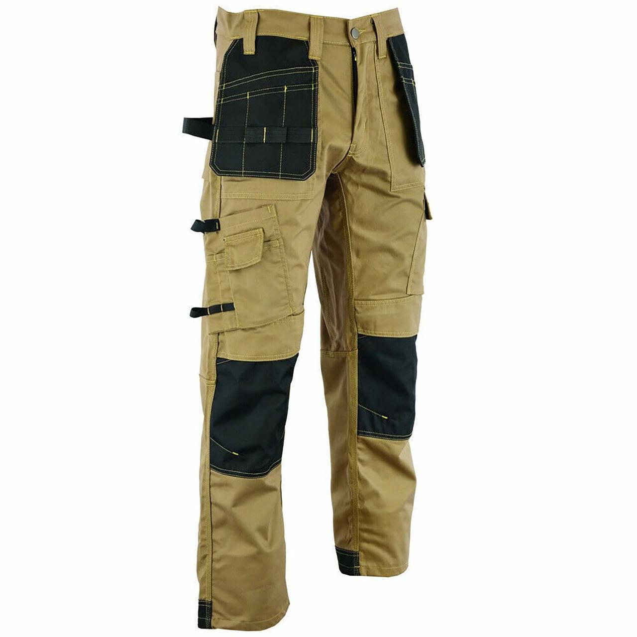 Urban Tactical Cargo Work Pants for Men - Heavy-Duty Knee Pads and Multiple Pockets