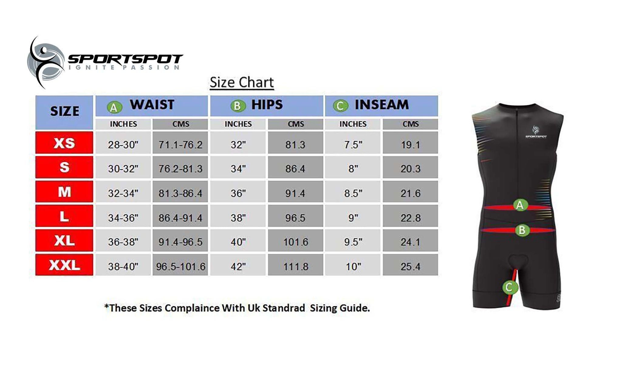 Men's Sleeveless Triathlon Compression Skinsuit for Cycling, Running, and Swimming with Gel Padding