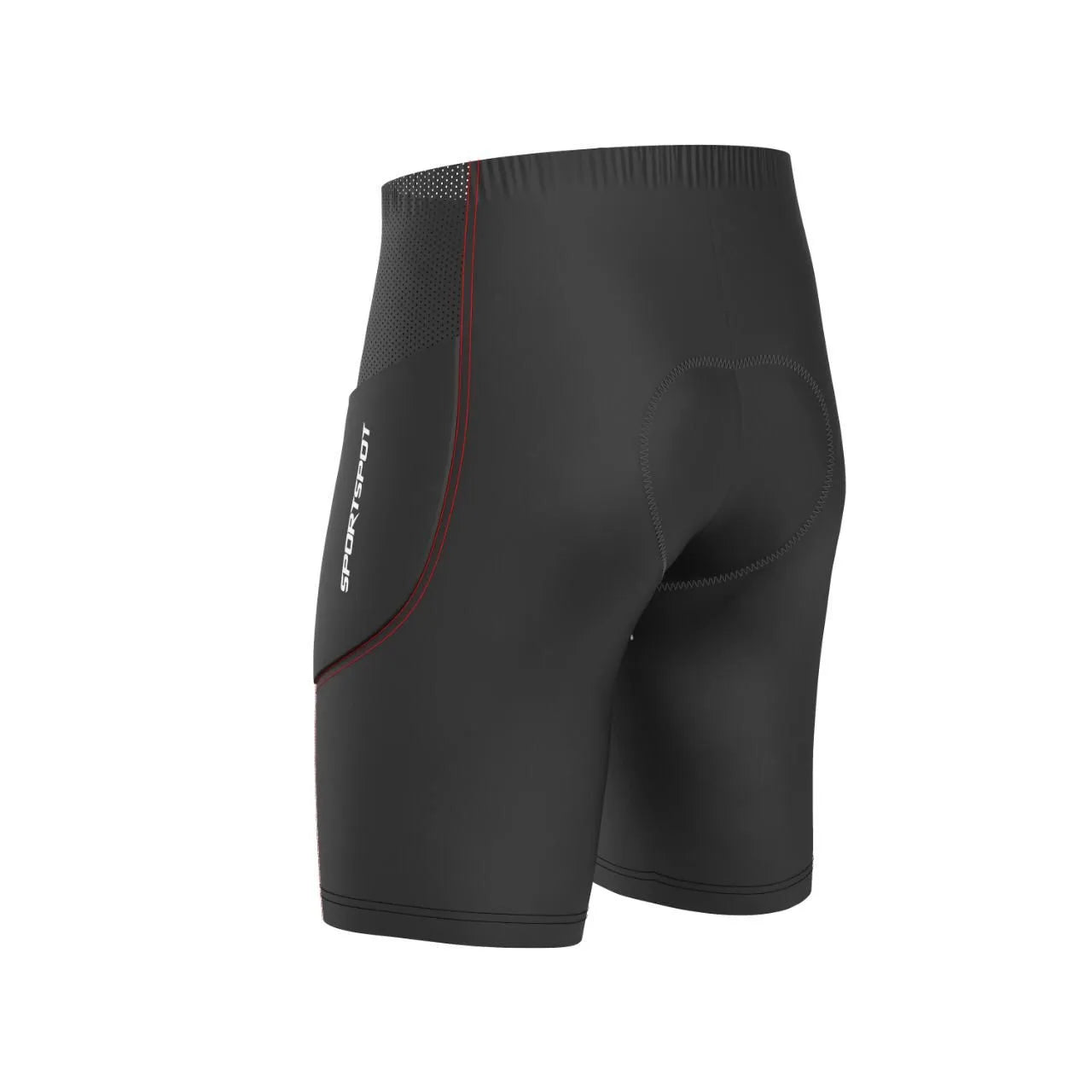 4D Gel Coolmax chamois padding infographic showing comfort, shock absorption, and sweat control