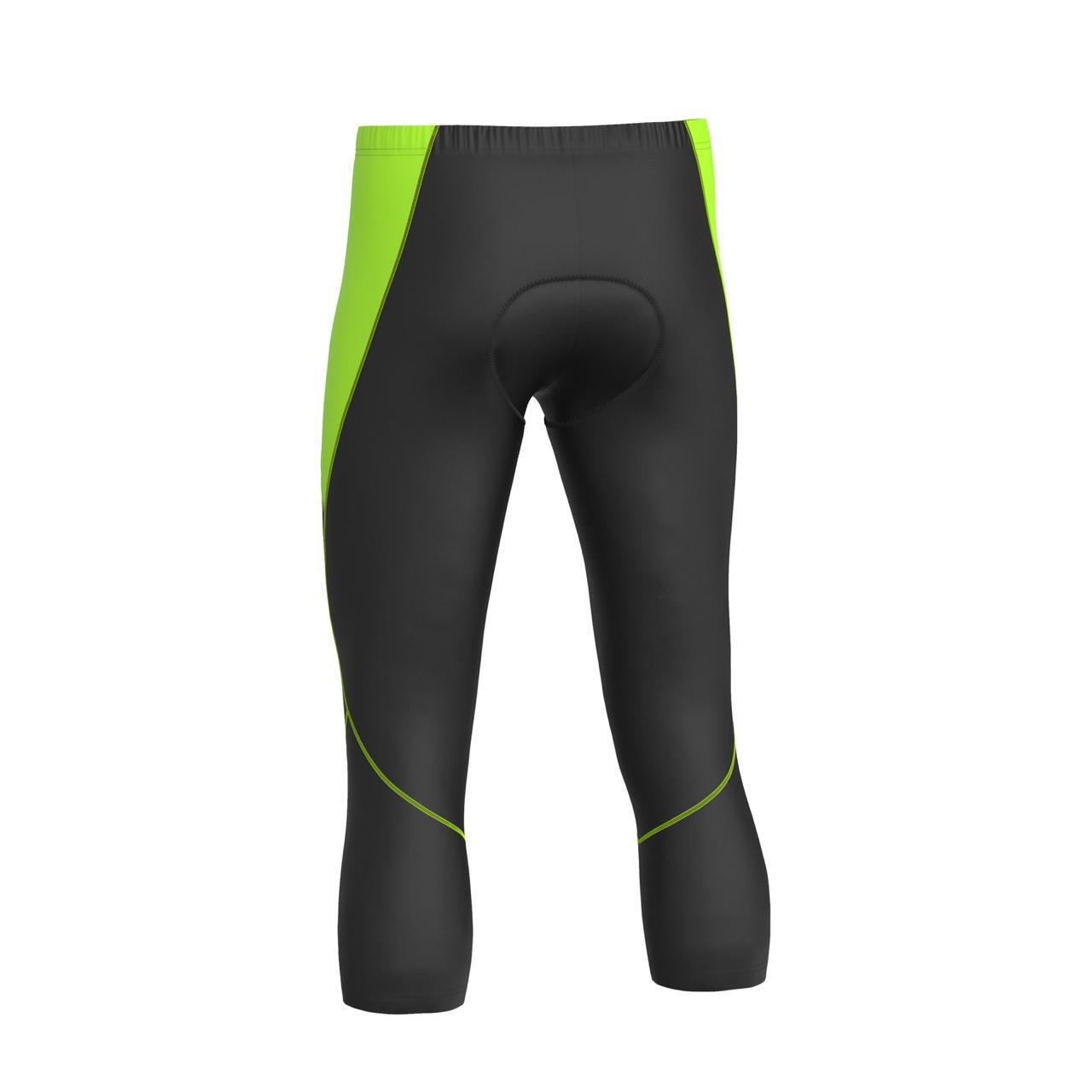 fluorescent green 3/4th cycling capris