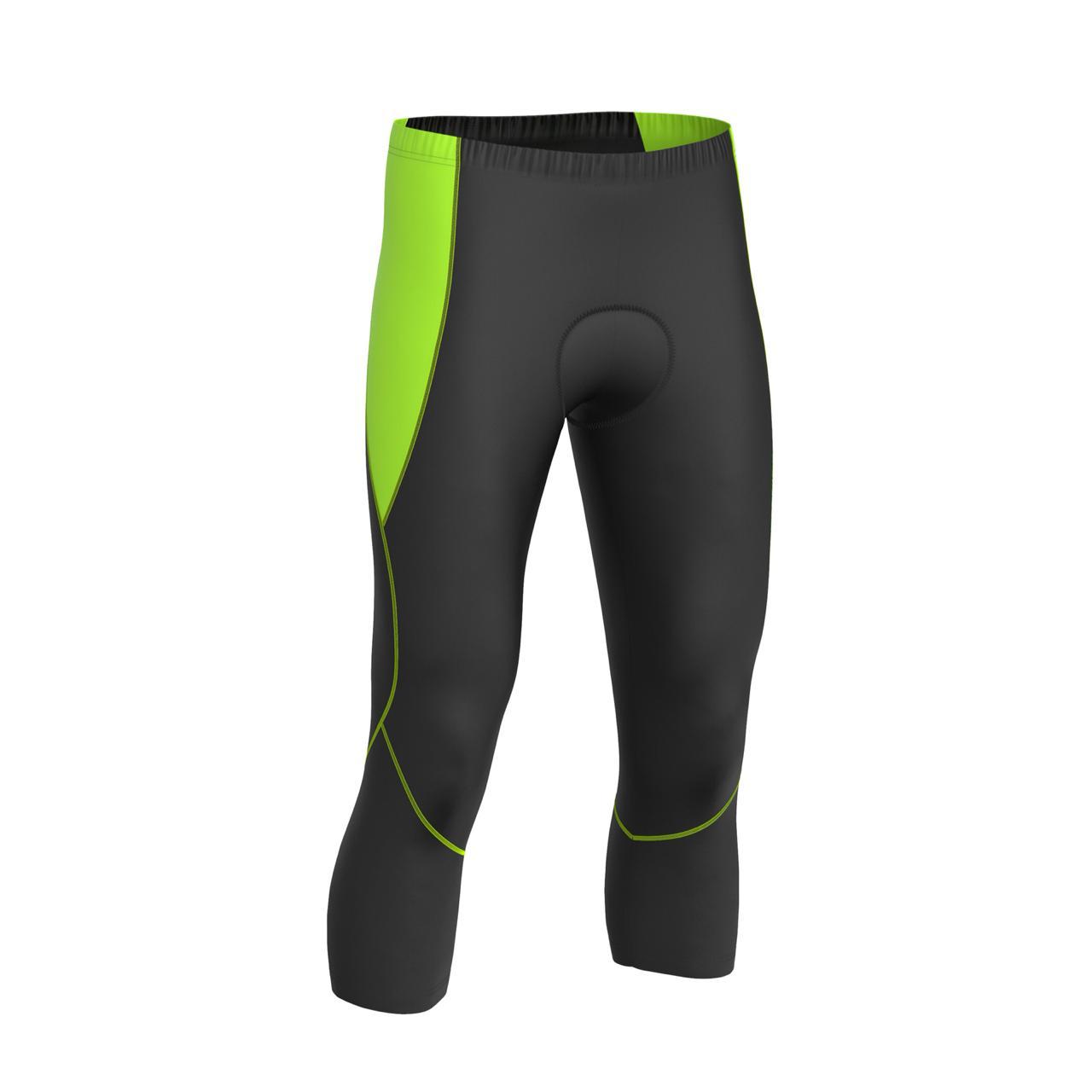 fluorescent 3/4th cycling capris