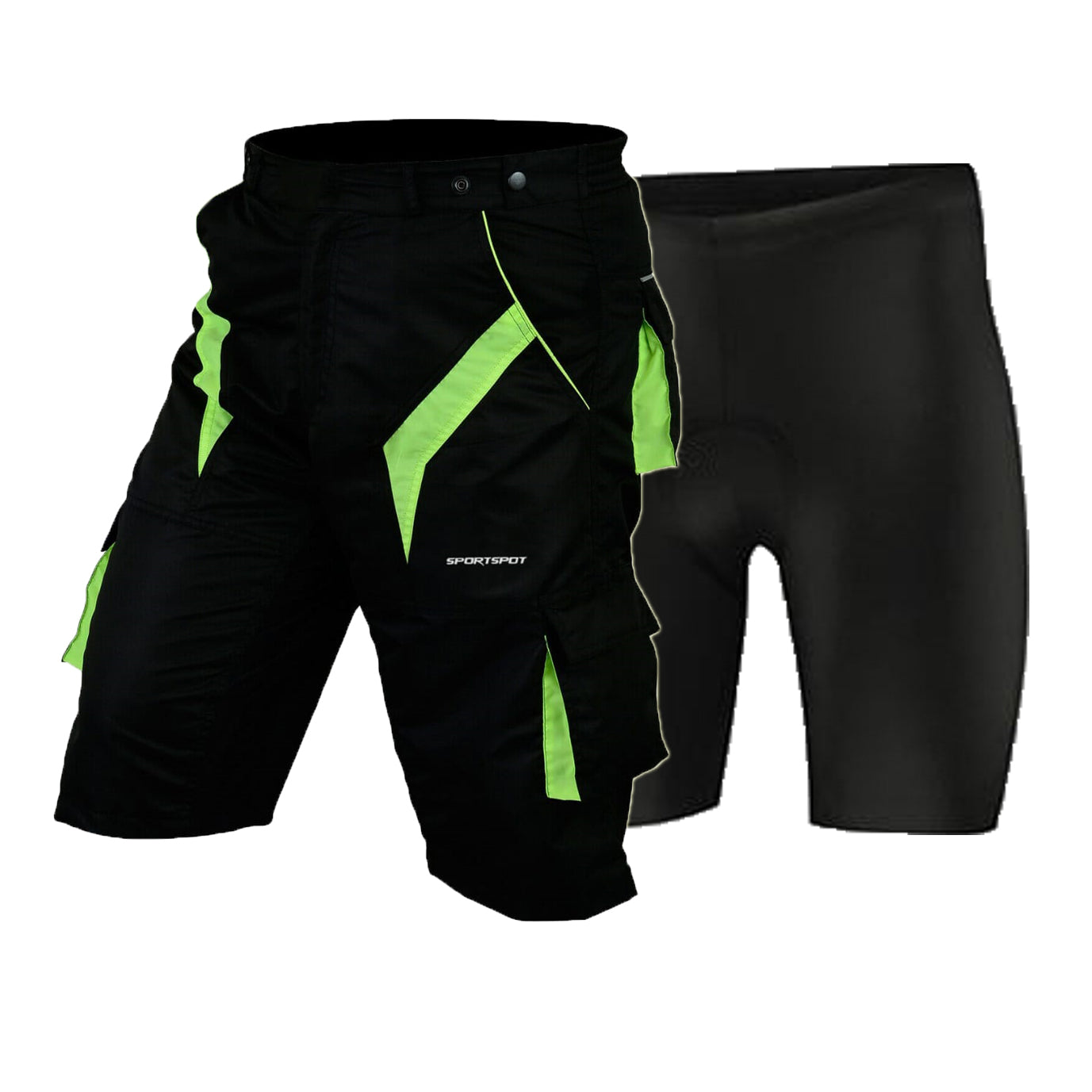 Padded Bike Shorts For Men Mens Cycling Pockets With Detachable