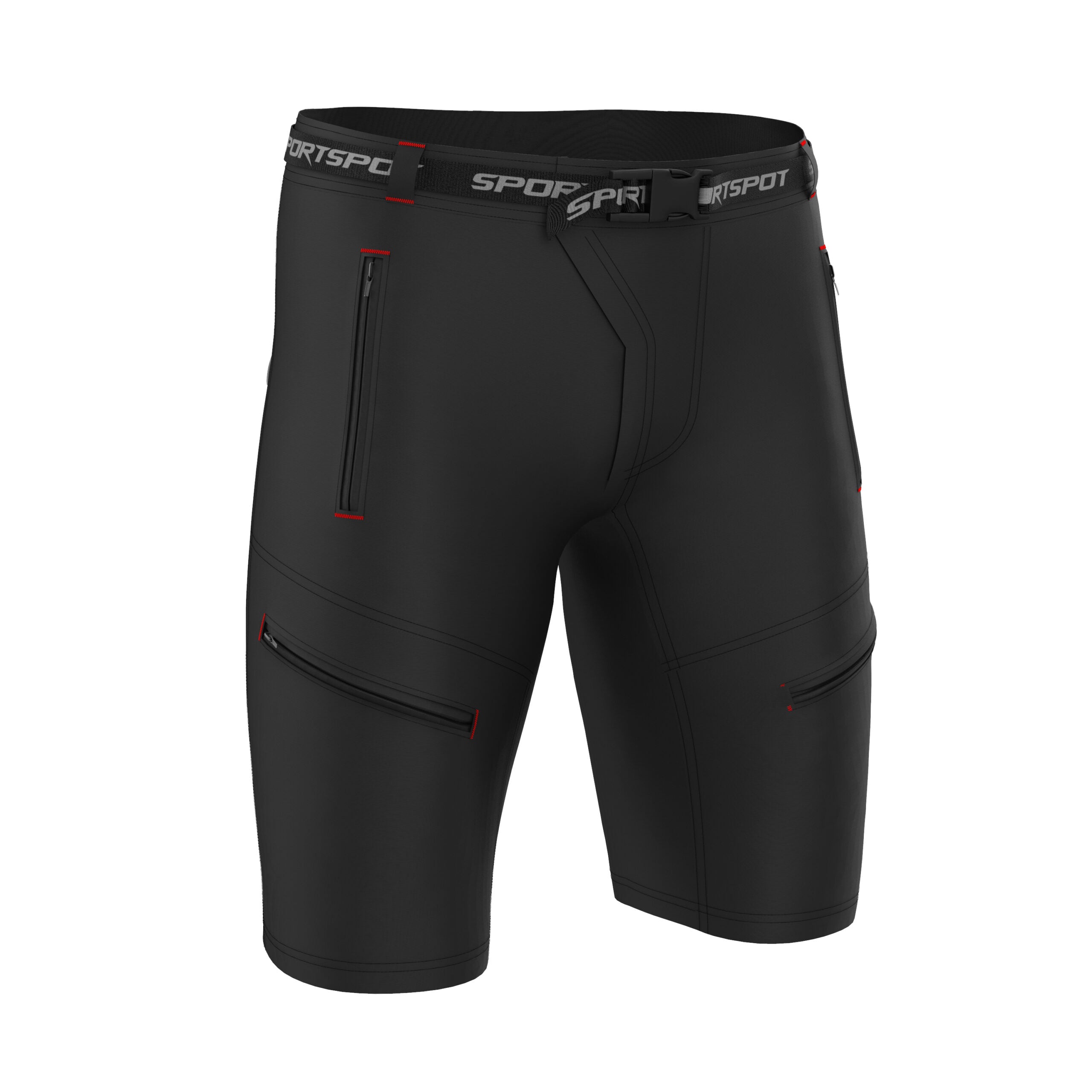 mtb mountain biking black shorts with underpants