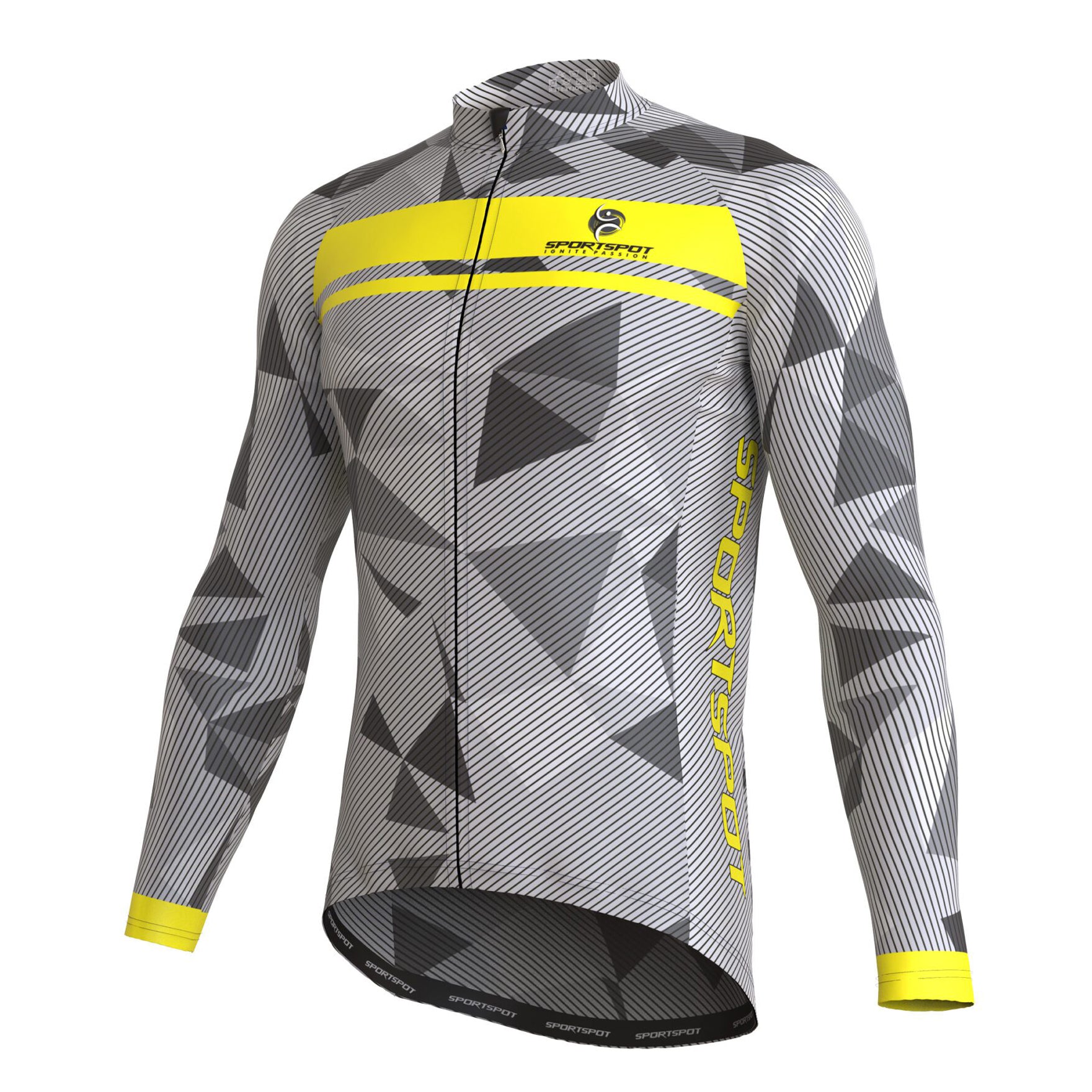 mud grey long sleeve cycling jersey set 