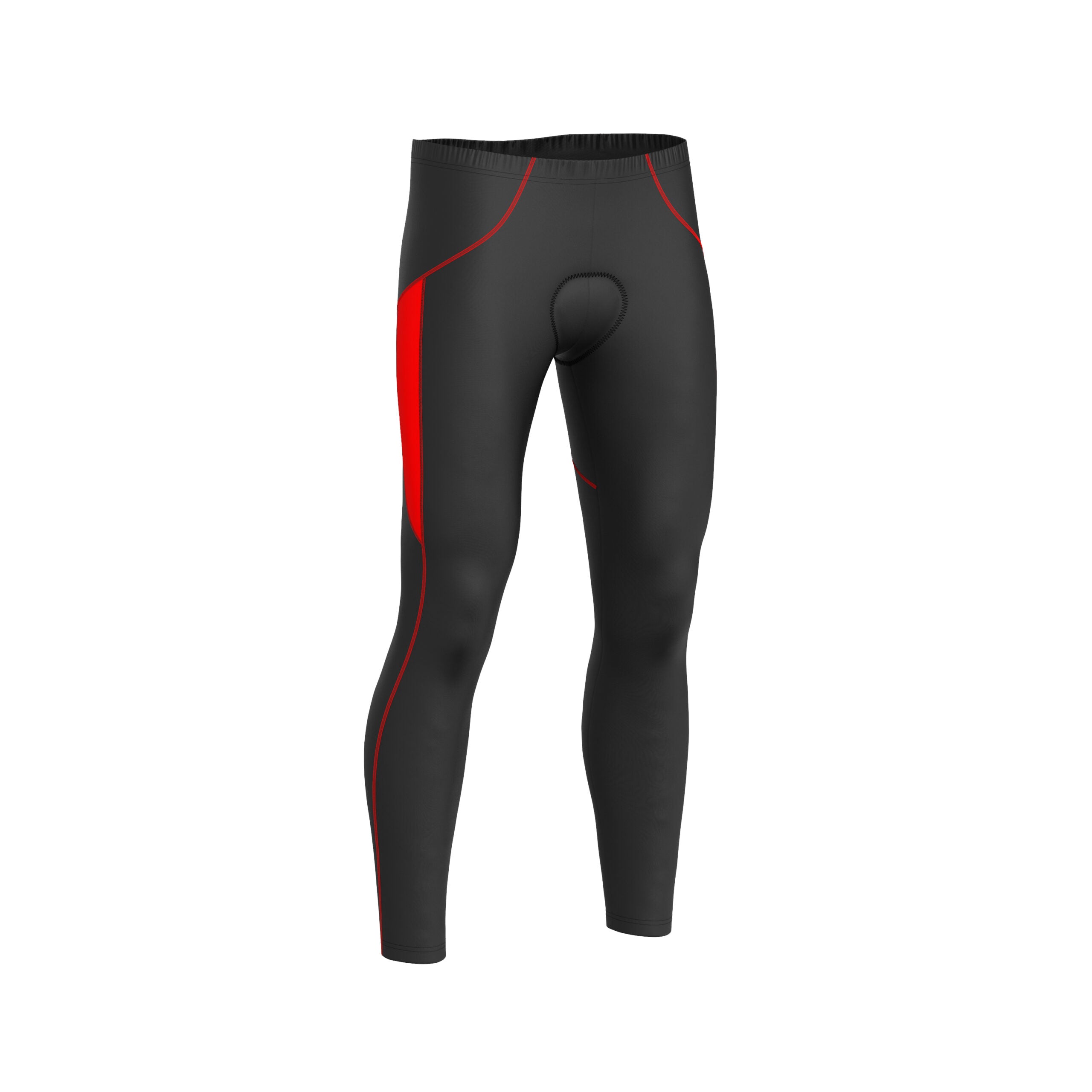 red 3/4th cycling tights 