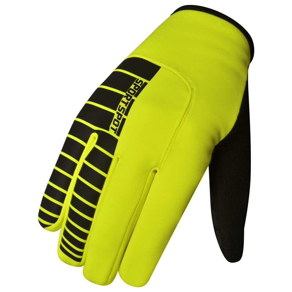 Fluorescent Reflective Grip Cycling Gloves