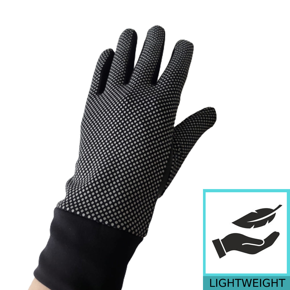 Night Reflective Dotted Cycling Gloves